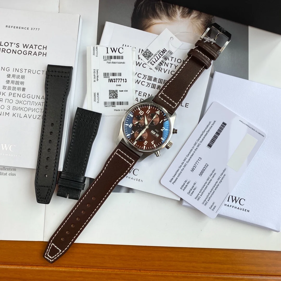 IWC Pilot IW377713 43mm — photographed off the sweep