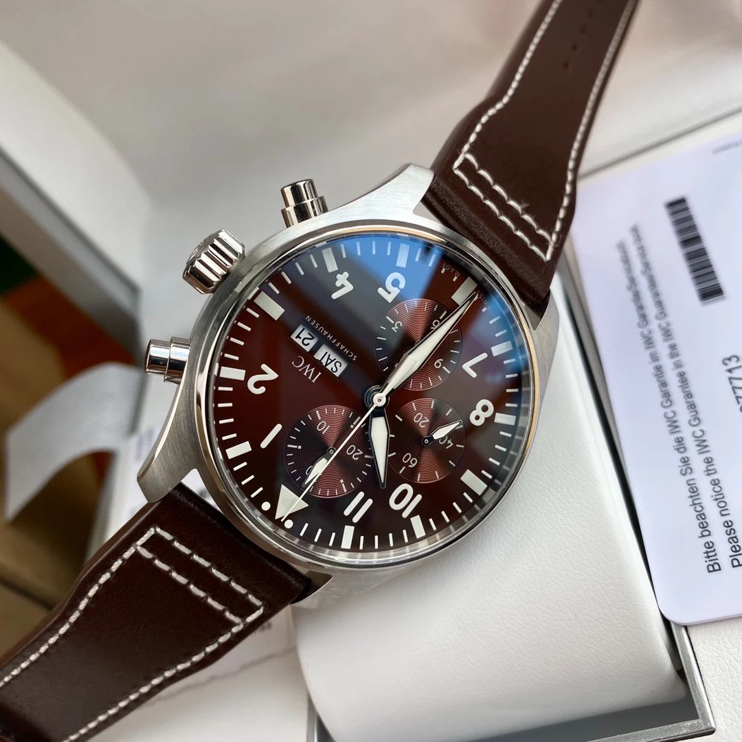 IWC Pilot IW377713 43mm — photographed off the sweep