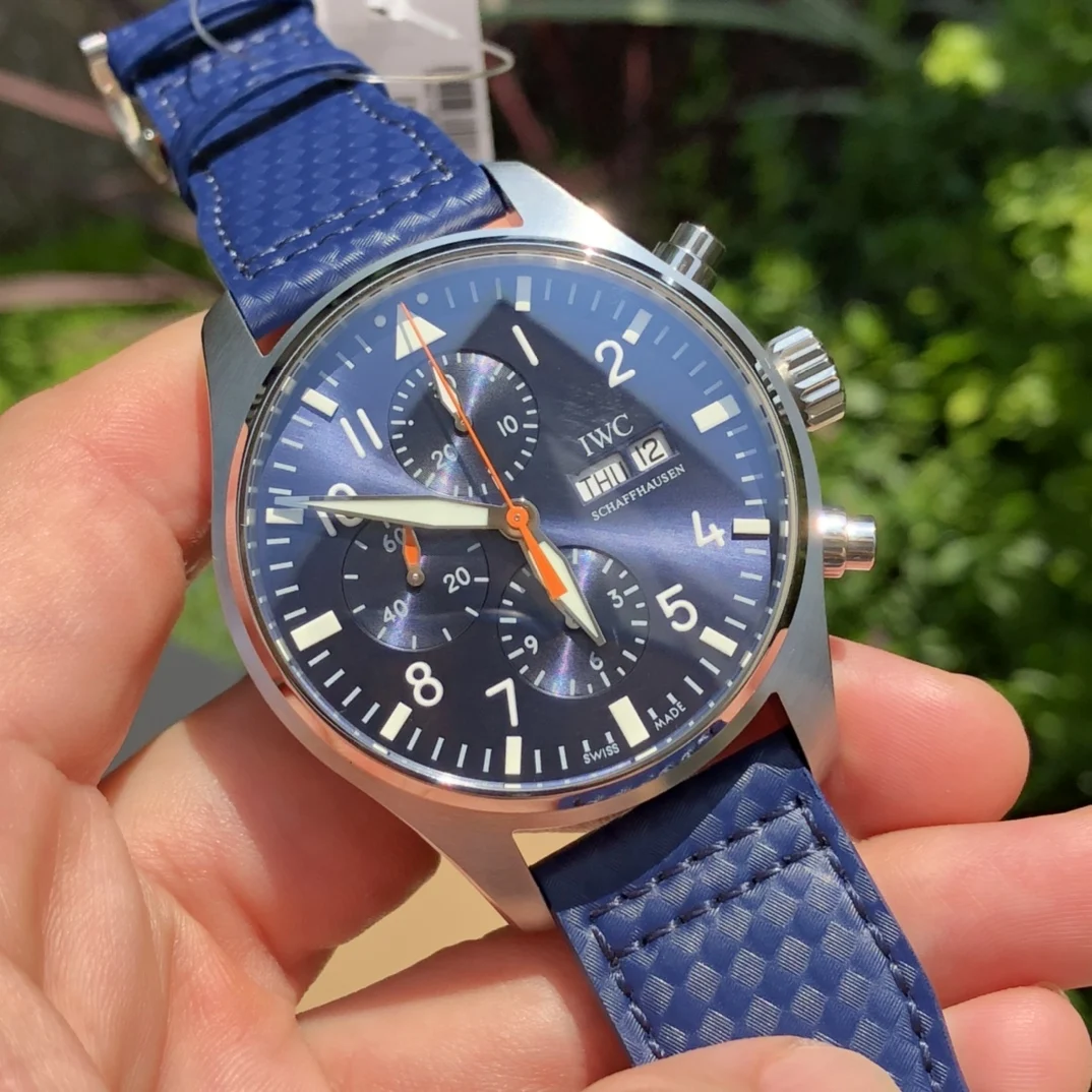 IWC Pilot IW377729 — photographed off the sweep