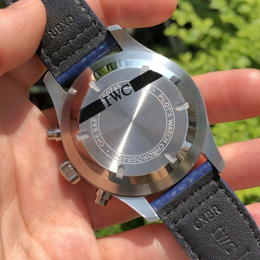 IWC Pilot IW377729 — photographed off the sweep