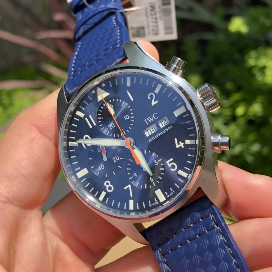 IWC Pilot IW377729 — photographed off the sweep