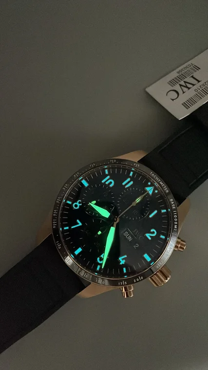 IWC Pilot Rose Gold Black Dial