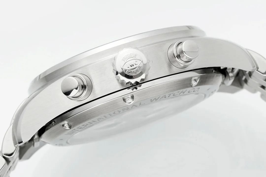 IWC Pilot Steel Black Dial — photographed off the sweep