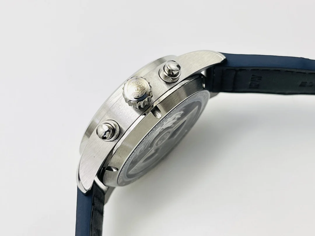 IWC Pilot Steel Green Dial IW388101 — photographed off the sweep