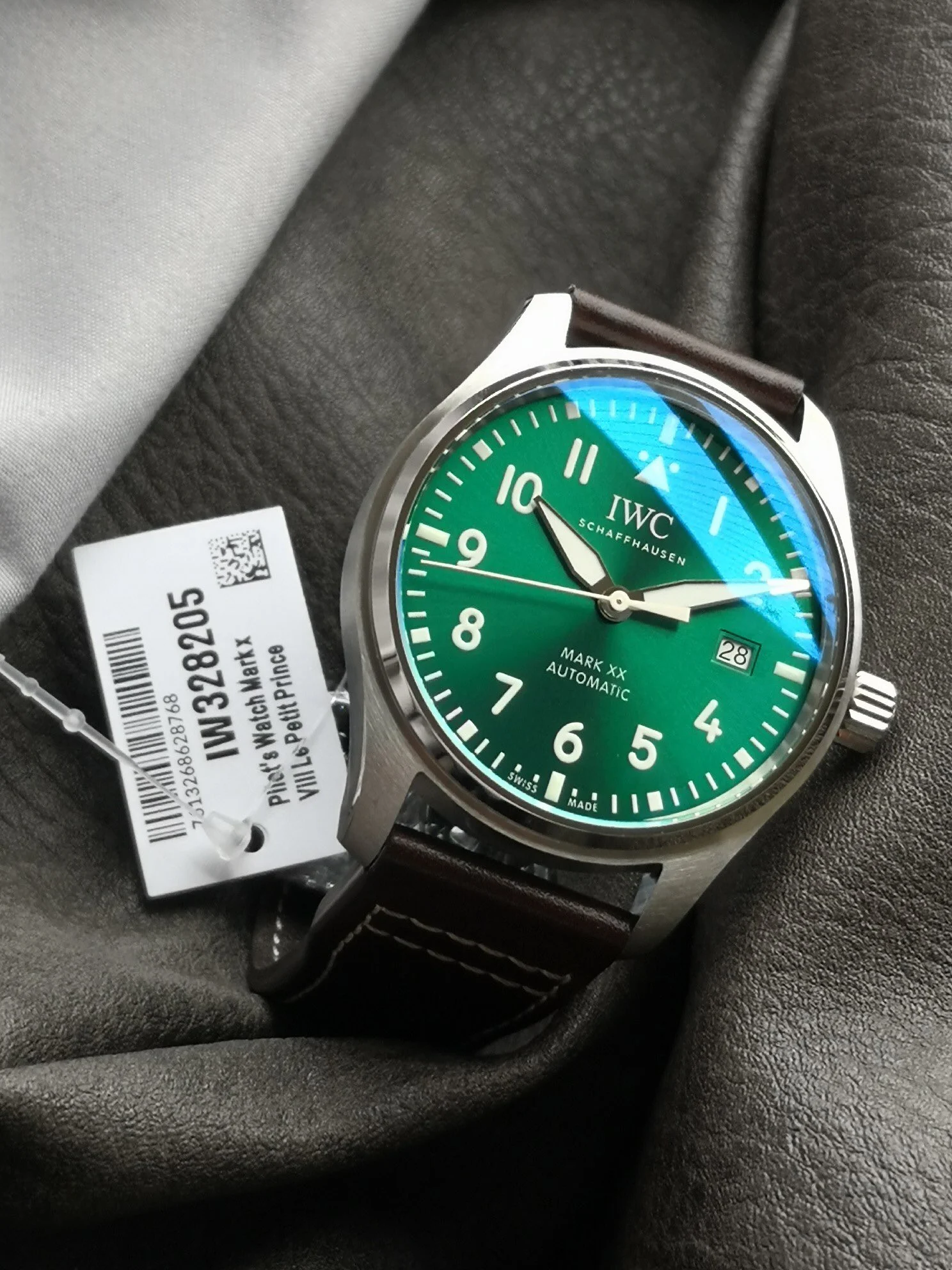 IWC Pilot Steel Green Dial