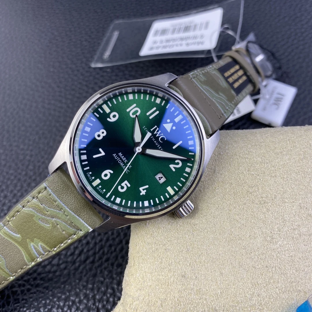 IWC Pilot Steel White Dial — photographed off the sweep