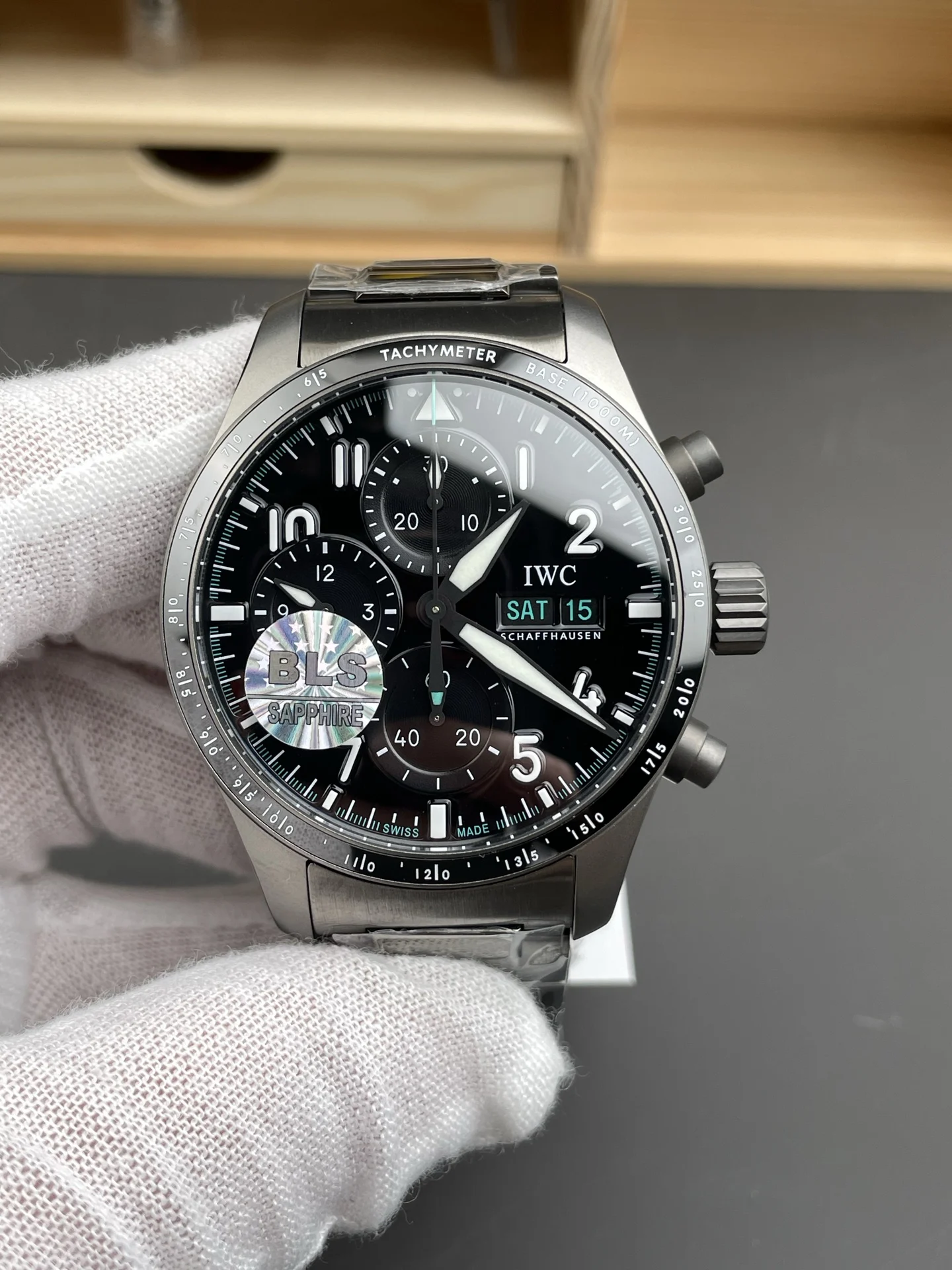 IWC Pilot Titanium 41mm — photographed off the sweep