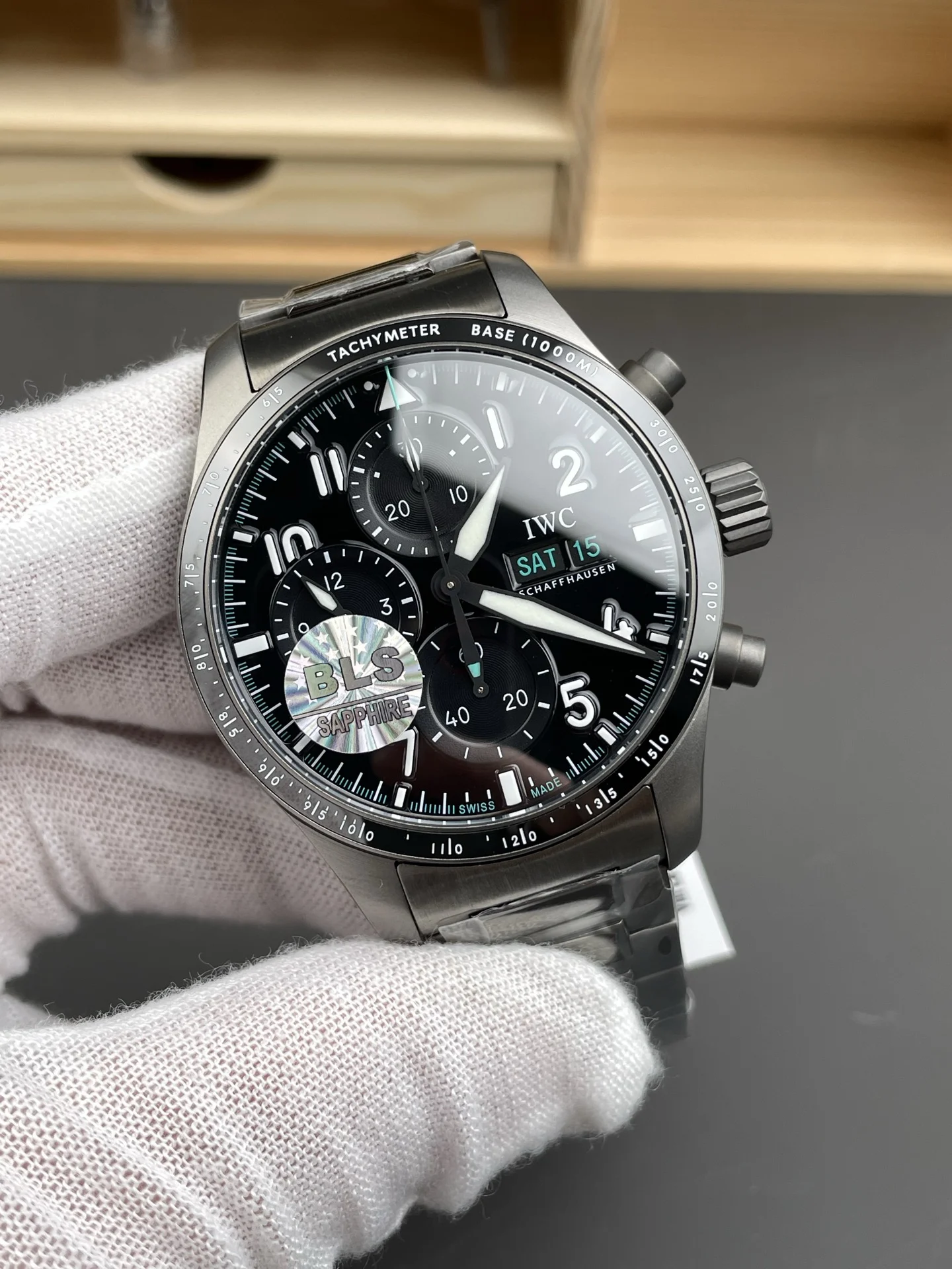 IWC Pilot Titanium 41mm — photographed off the sweep