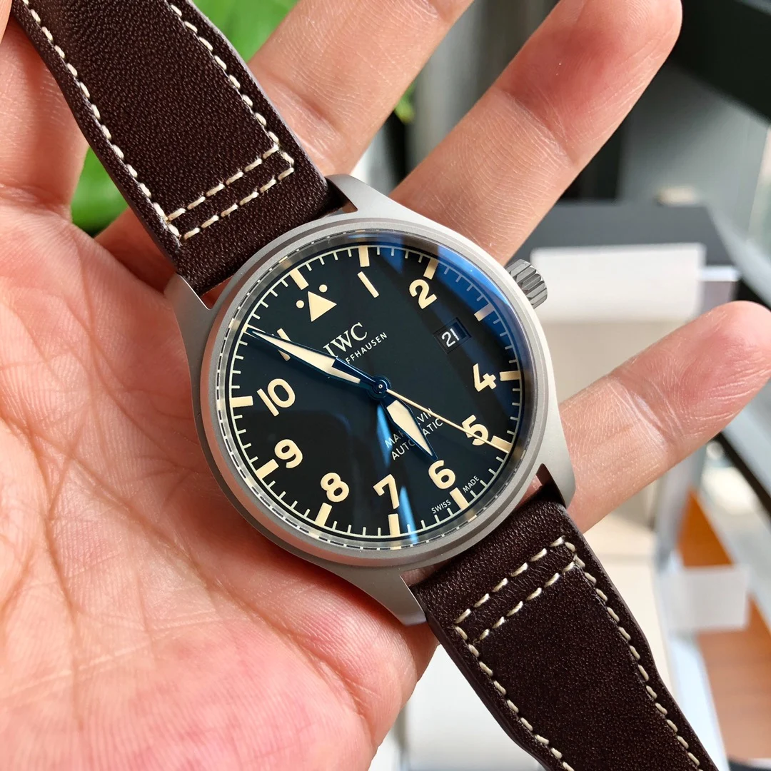 IWC Pilot Titanium IW327006 40mm — photographed off the sweep