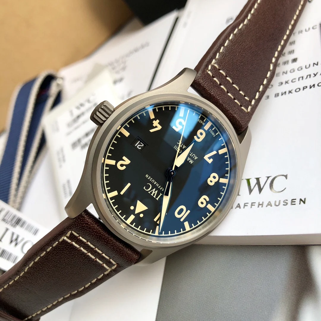 IWC Pilot Titanium IW327006 40mm — photographed off the sweep