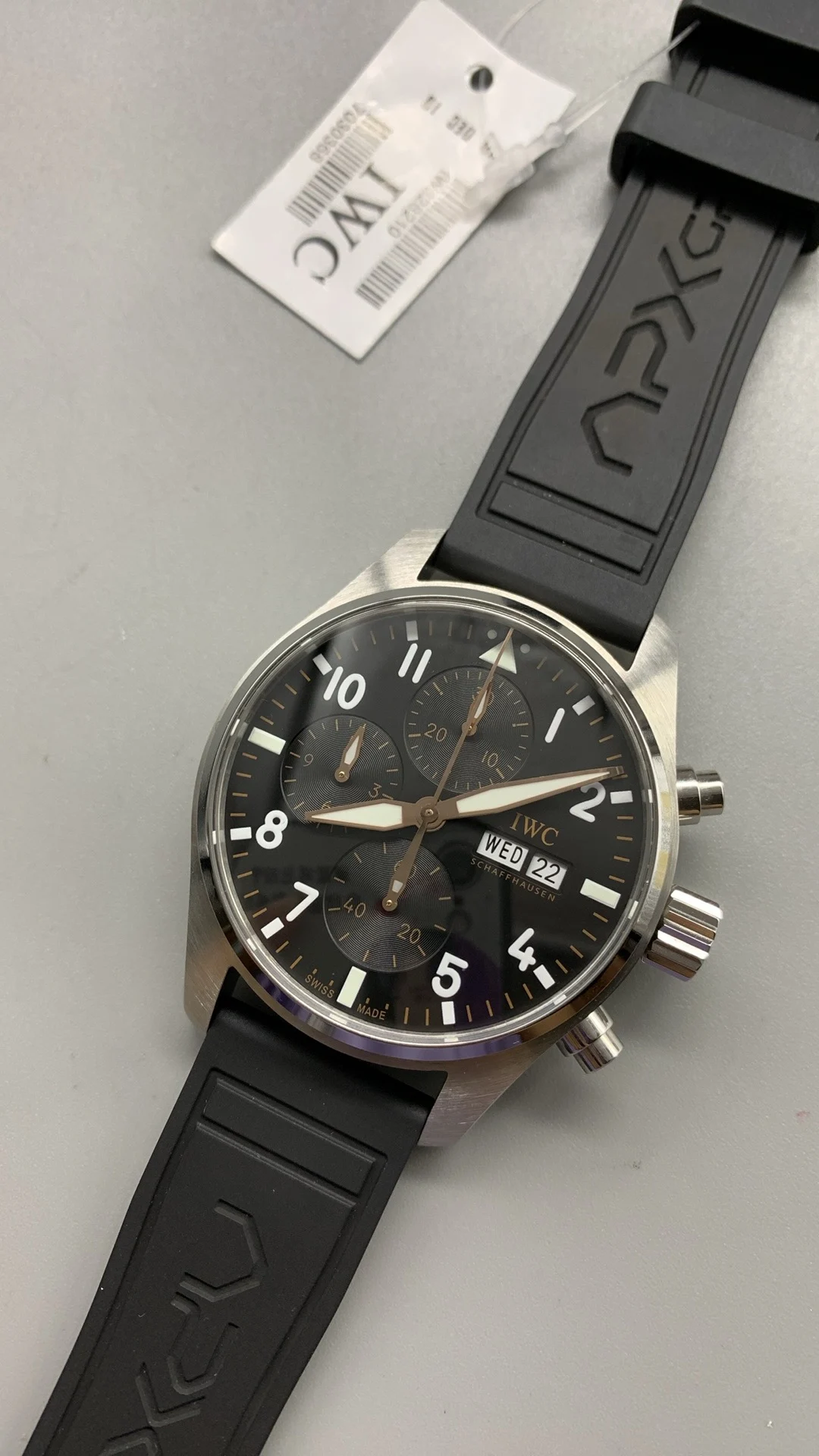 IWC Pilot — photographed off the sweep