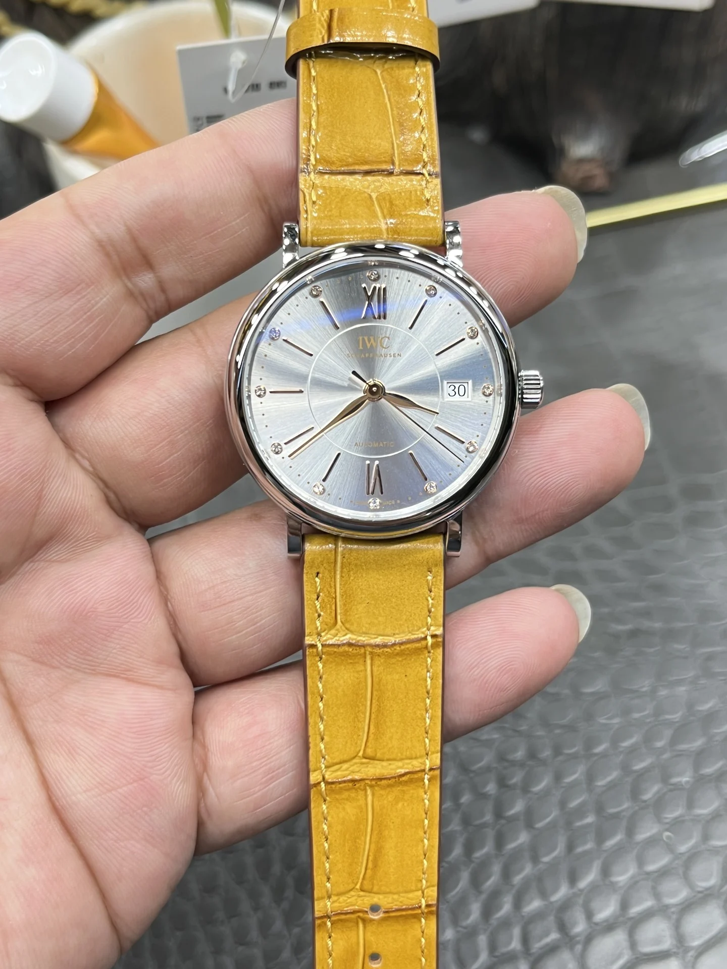 IWC Portofino 34mm — photographed off the sweep