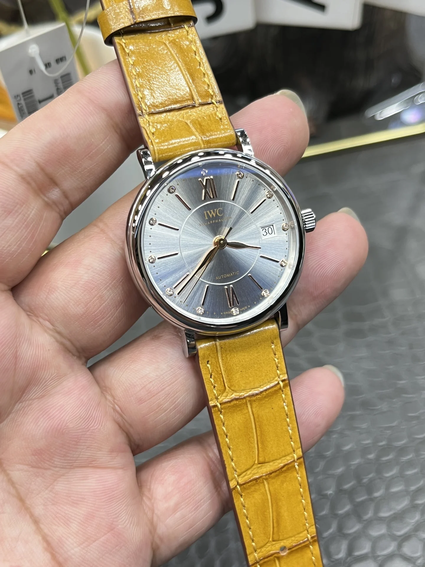 IWC Portofino 34mm — photographed off the sweep