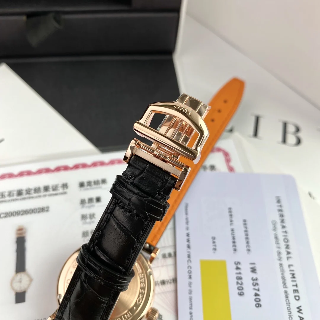 IWC Portofino Diamond-Set 34mm — photographed off the sweep