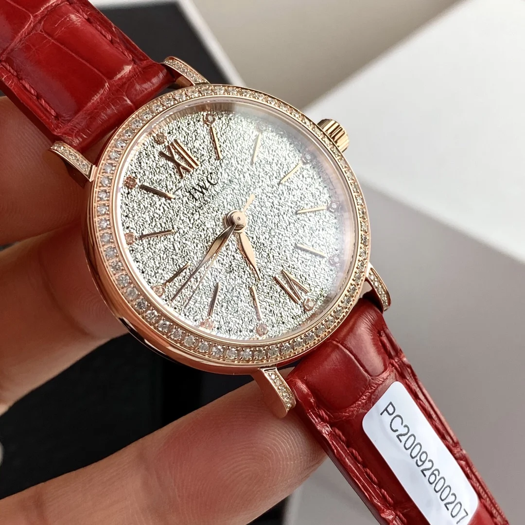 IWC Portofino Diamond-Set 34mm — photographed off the sweep