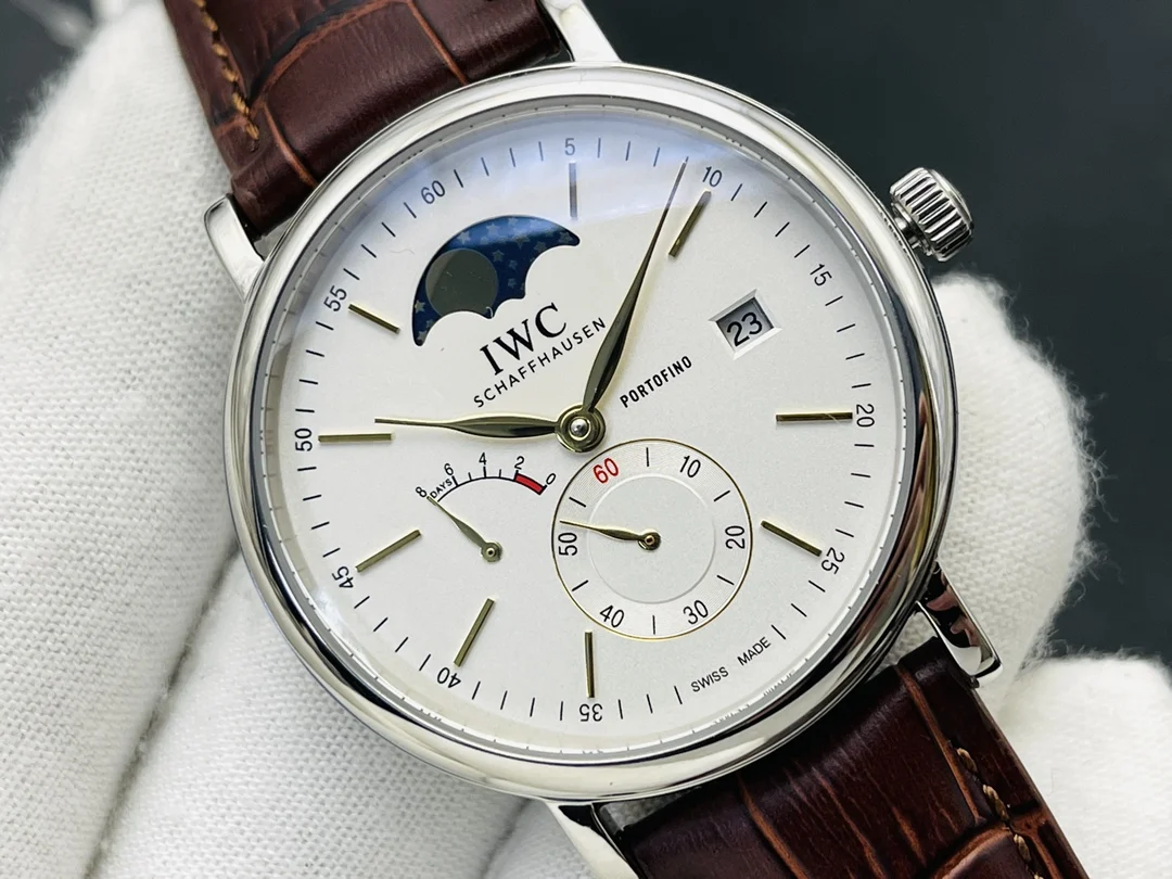 IWC Portofino Diamond-Set 34mm — photographed off the sweep