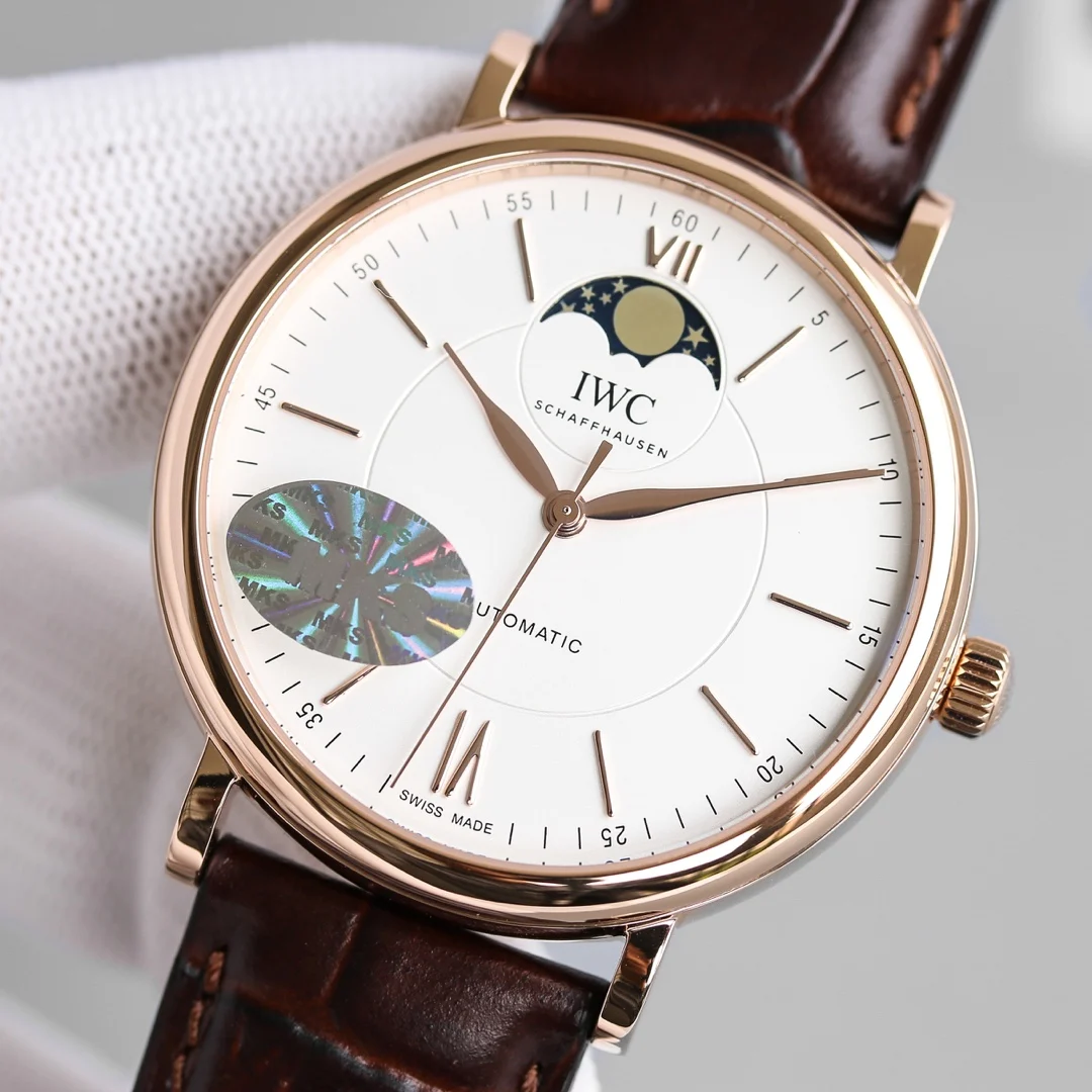 IWC Portofino Moon Phase — photographed off the sweep