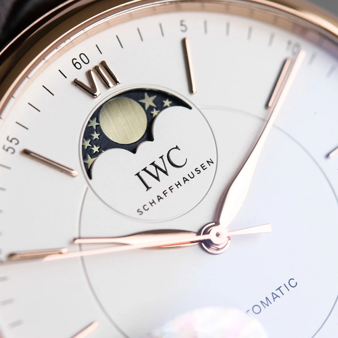 IWC Portofino Moon Phase — photographed off the sweep