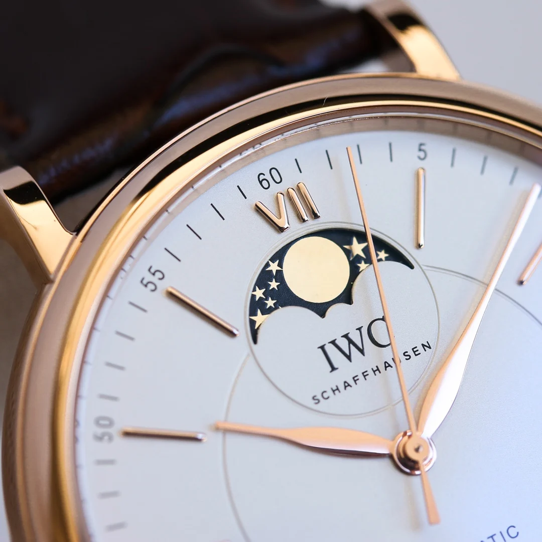 IWC Portofino Moon Phase — photographed off the sweep