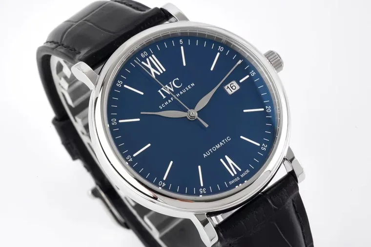 IWC Portofino Rose Gold Blue Dial 40mm