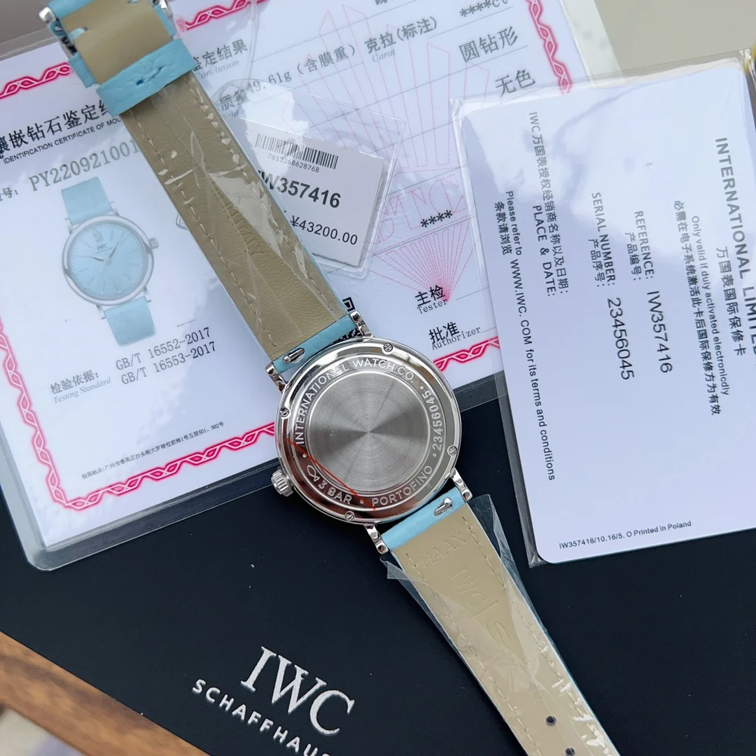 IWC Portofino Steel 34mm — photographed off the sweep