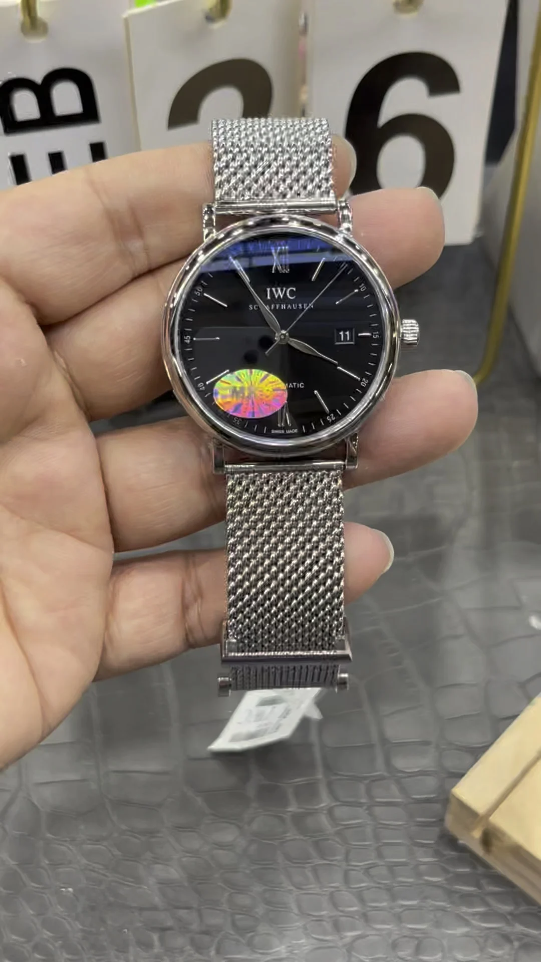 IWC Portofino Steel Black Dial 39.5mm