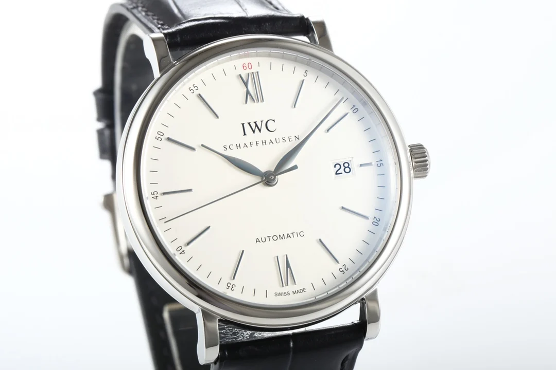 IWC Portofino White Gold White Dial — detail
