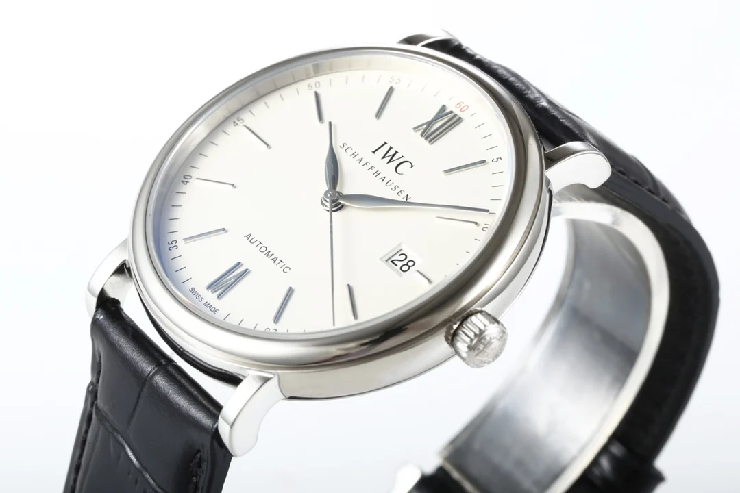 IWC Portofino White Gold White Dial — detail