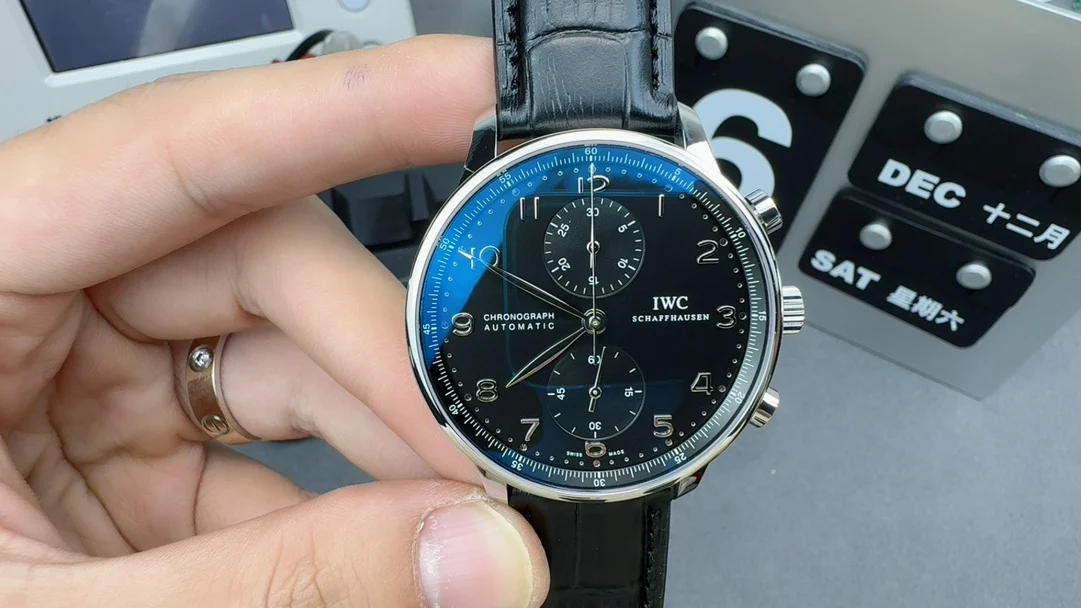 IWC Portugieser — photographed off the sweep