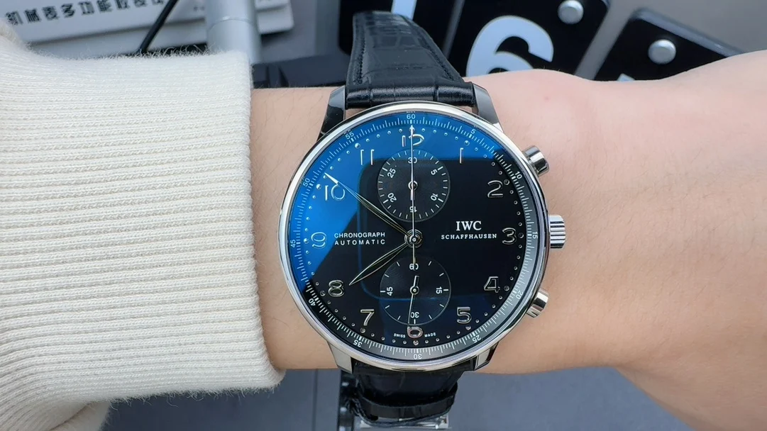IWC Portugieser — photographed off the sweep
