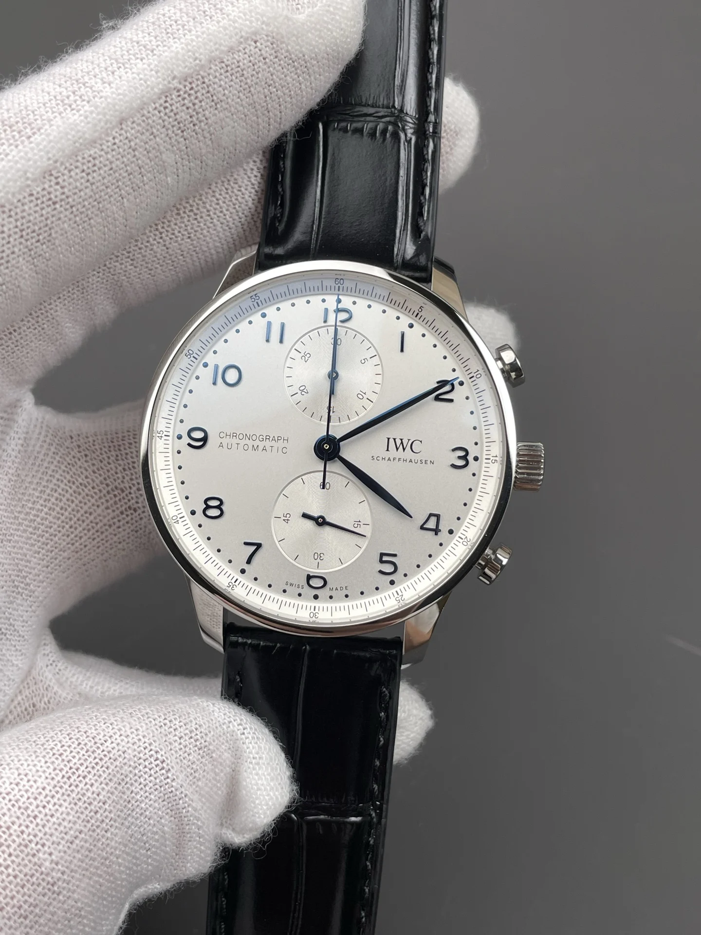 IWC Portugieser 40.9mm — photographed off the sweep