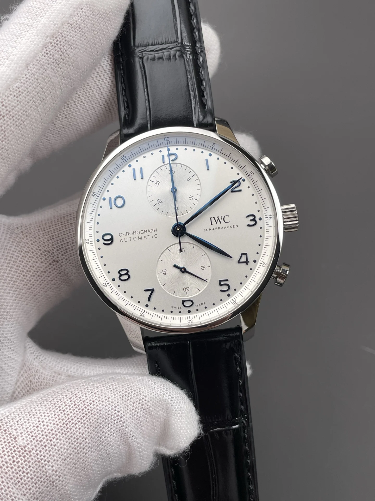 IWC Portugieser 40.9mm — photographed off the sweep