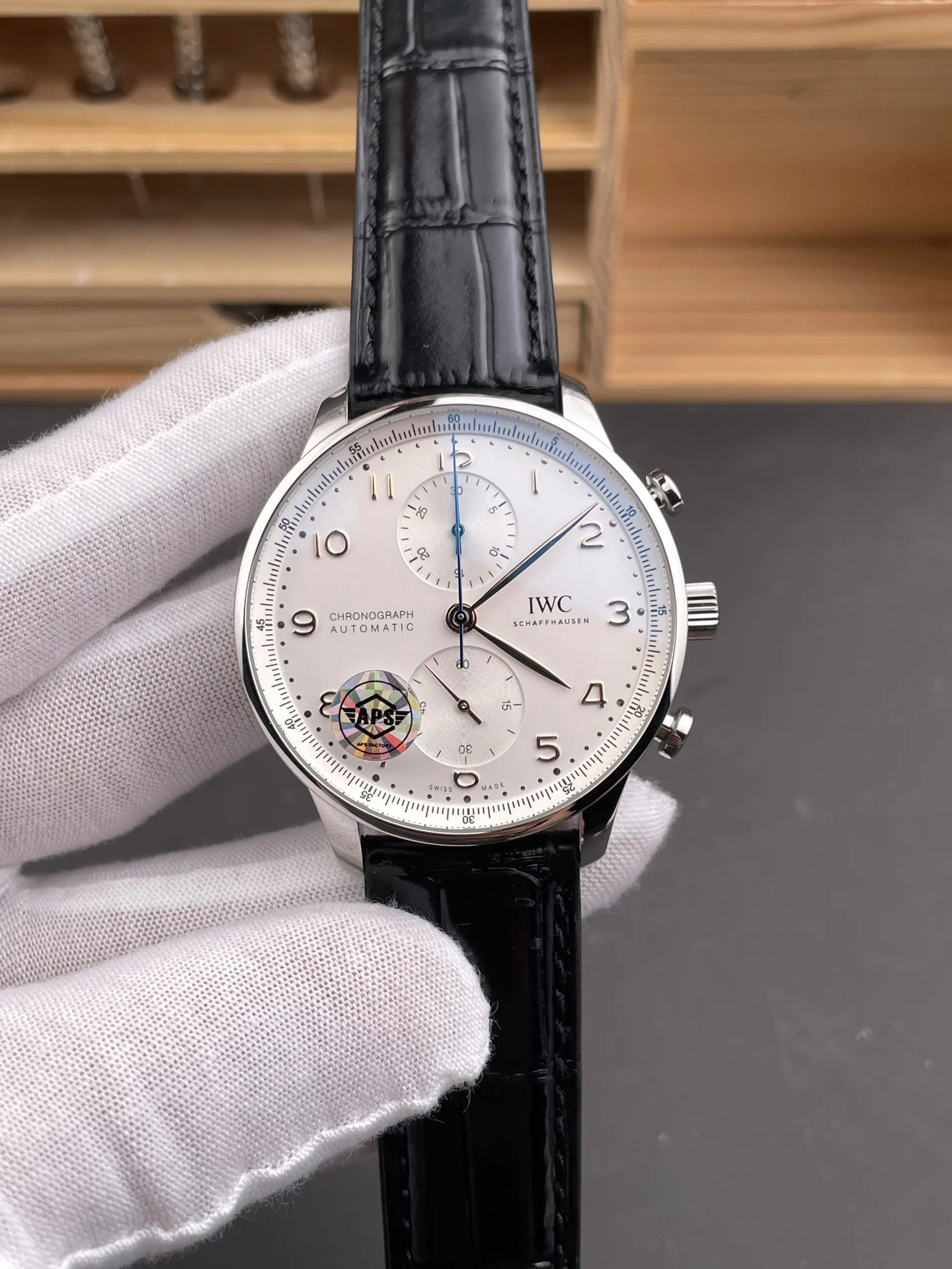 IWC Portugieser 41mm — photographed off the sweep