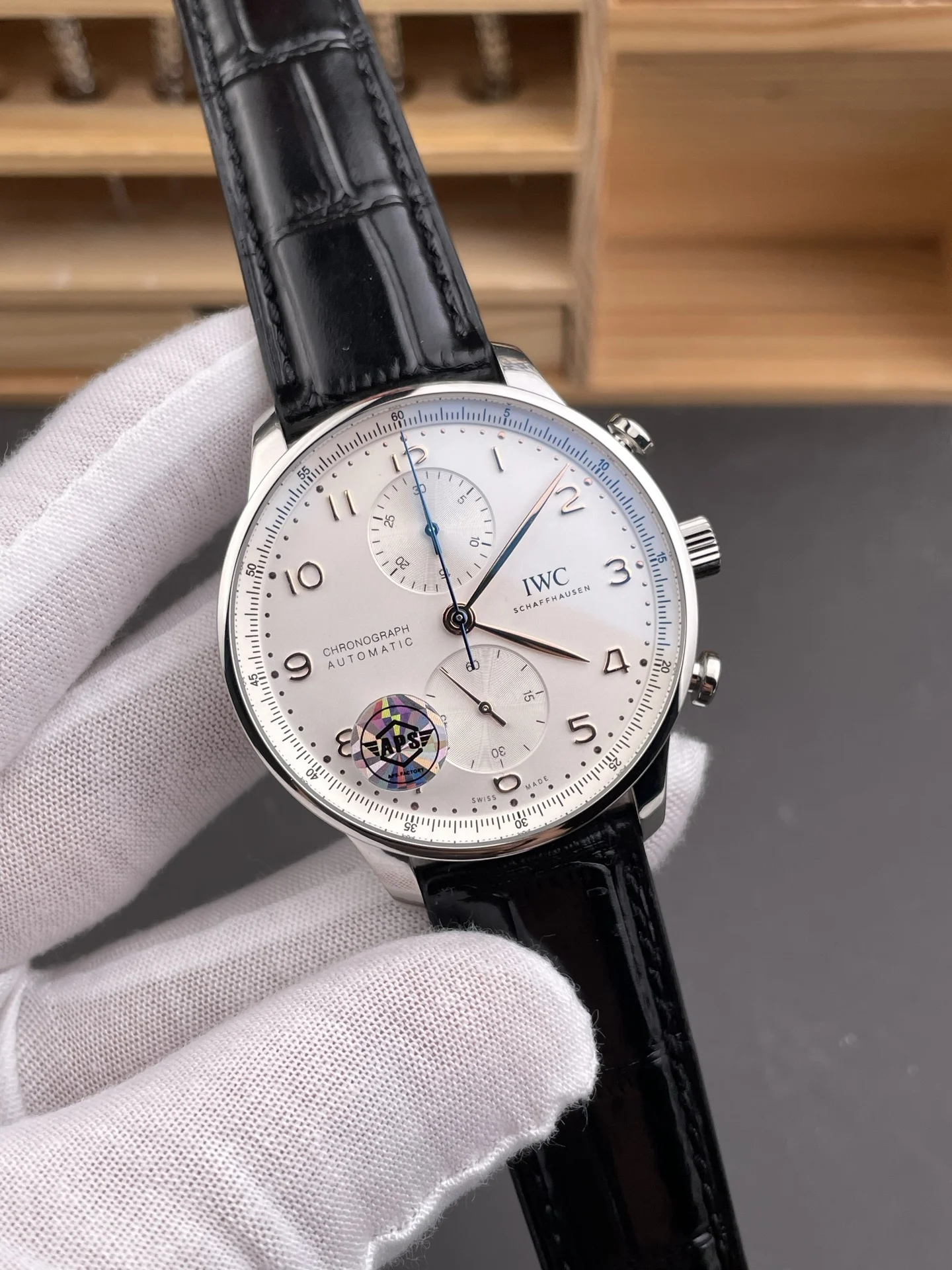 IWC Portugieser 41mm — photographed off the sweep
