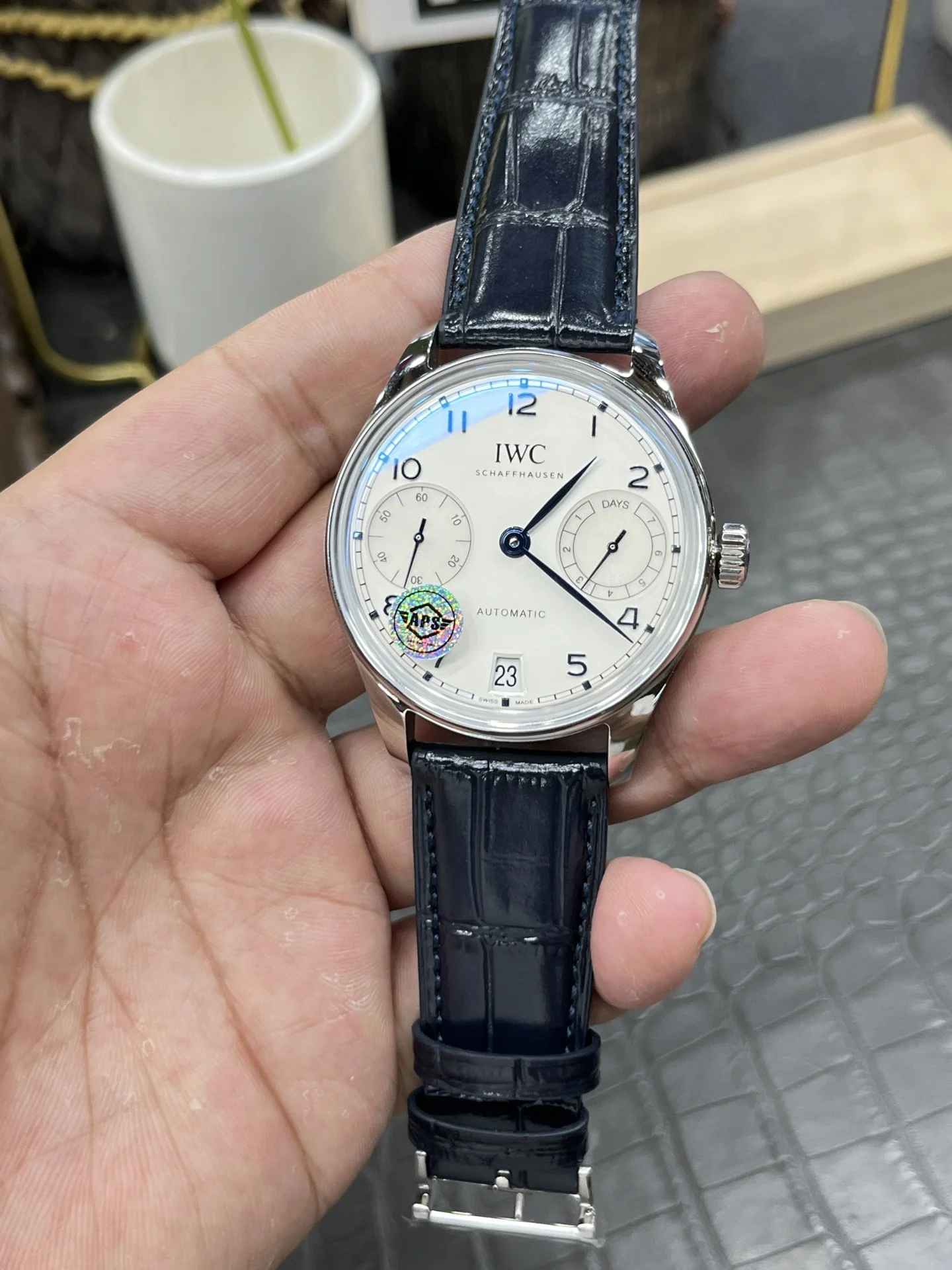 IWC Portugieser 42mm — photographed off the sweep