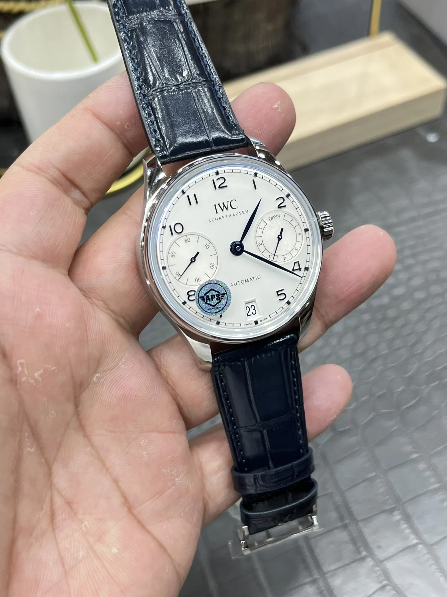 IWC Portugieser 42mm — photographed off the sweep