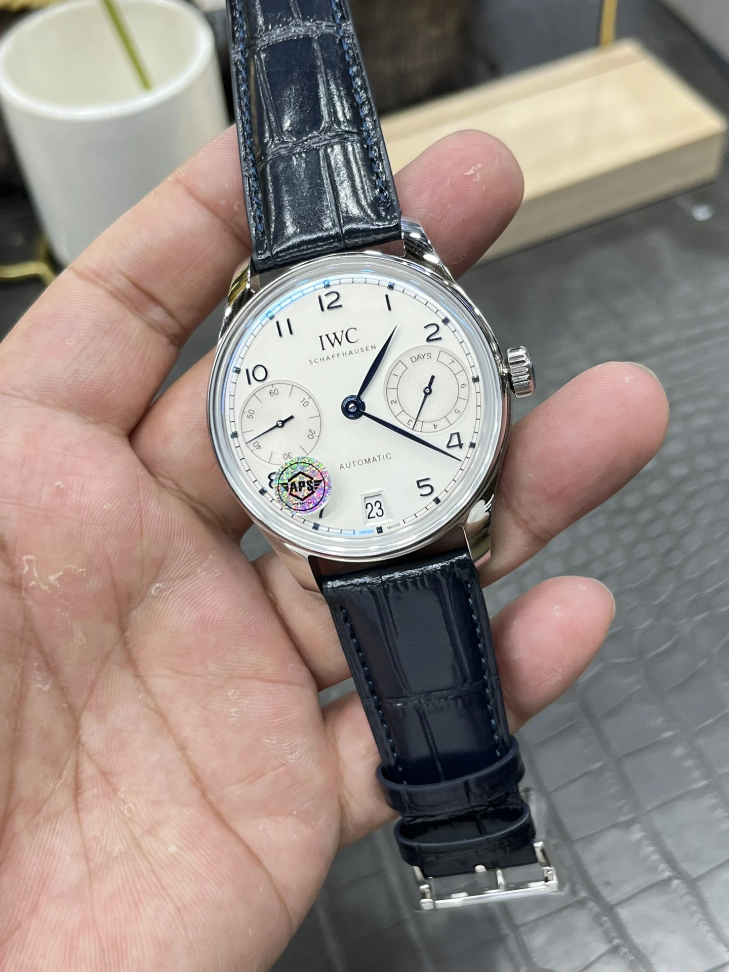 IWC Portugieser 42mm — photographed off the sweep