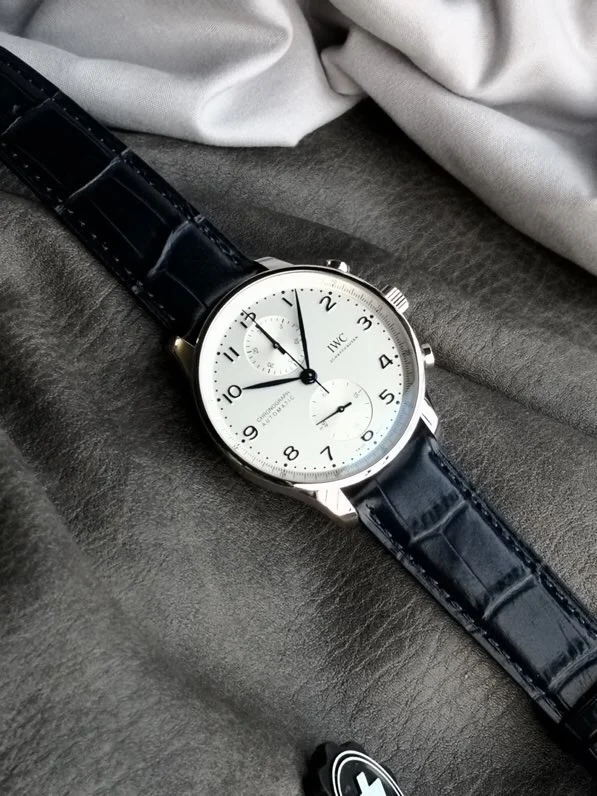 IWC Portugieser — photographed off the sweep