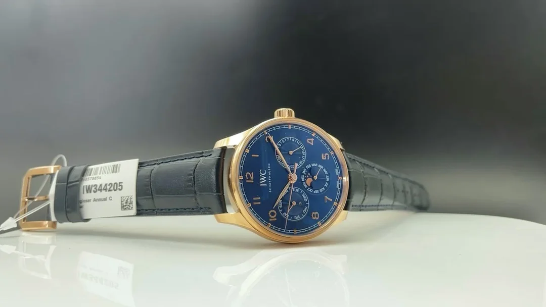 IWC Portugieser Moon Phase — photographed off the sweep