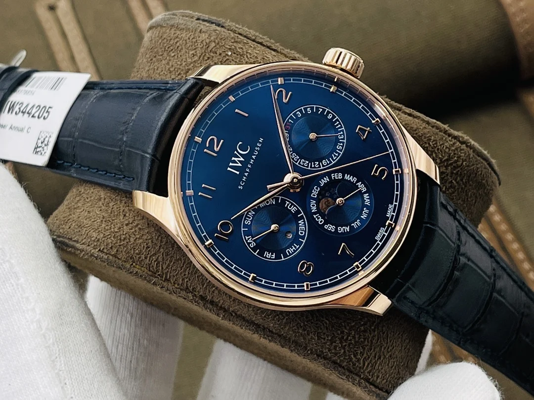IWC Portugieser Moon Phase — photographed off the sweep