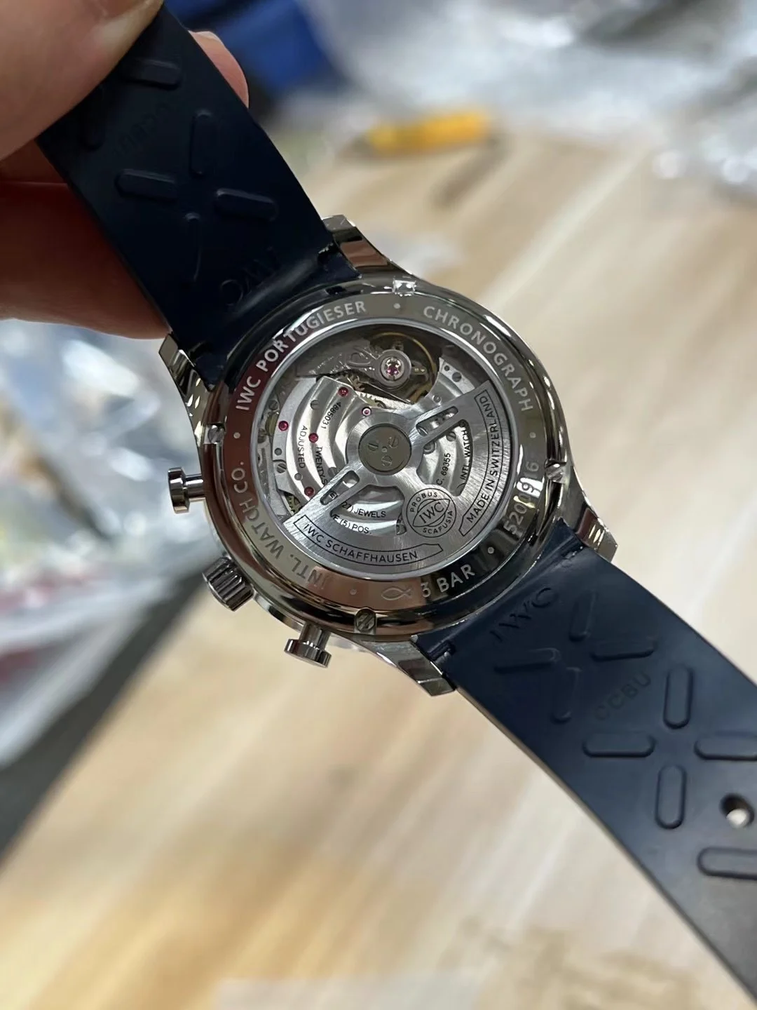 IWC Portugieser Panda — photographed off the sweep