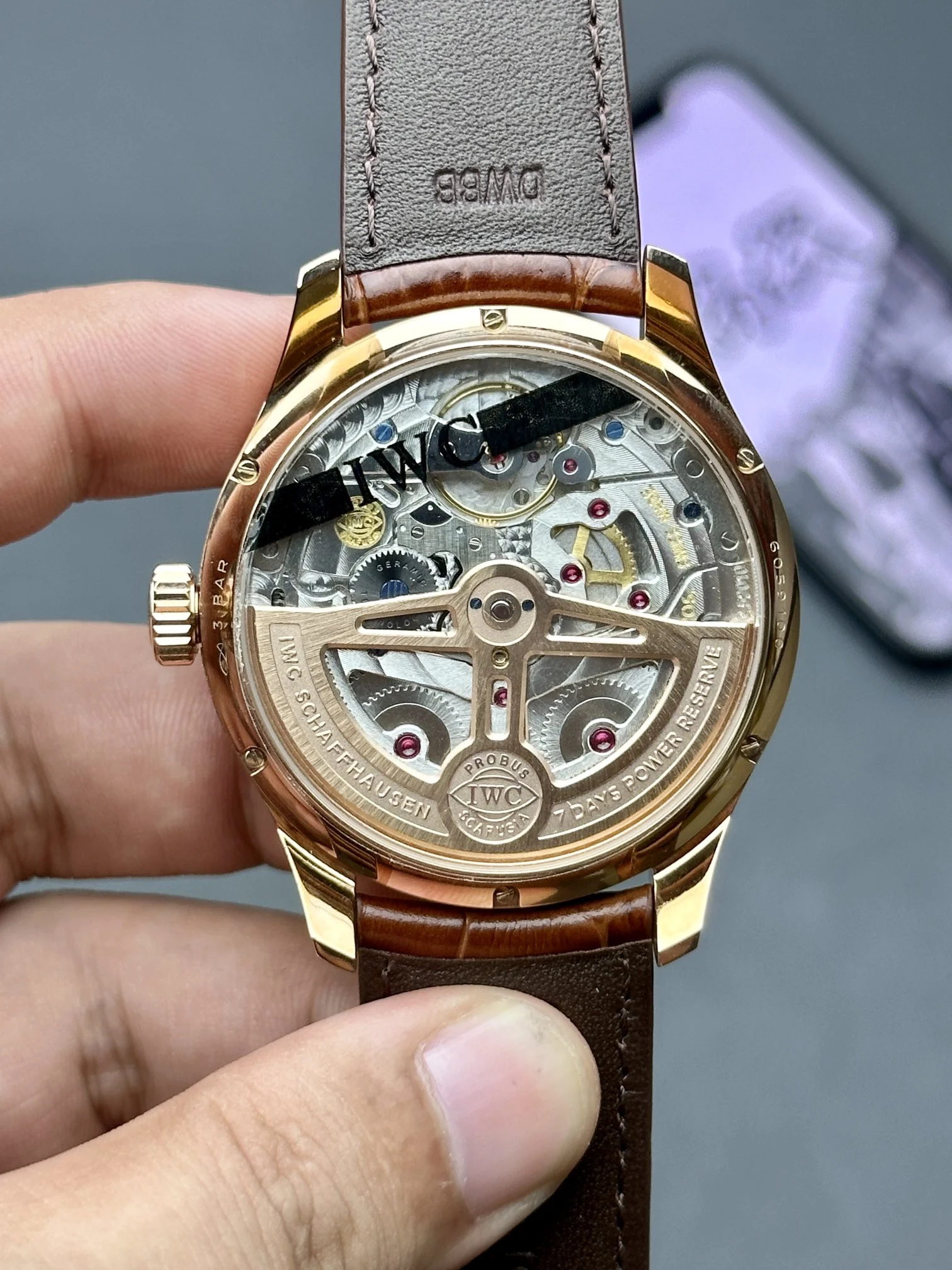 IWC Portugieser Perpetual Calendar — photographed off the sweep