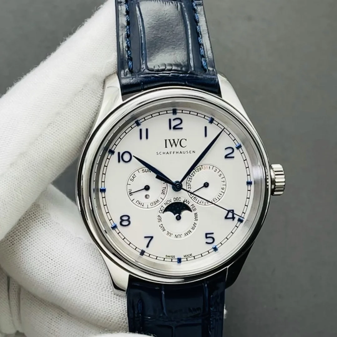 IWC Portugieser Perpetual Calendar 42.4mm — photographed off the sweep