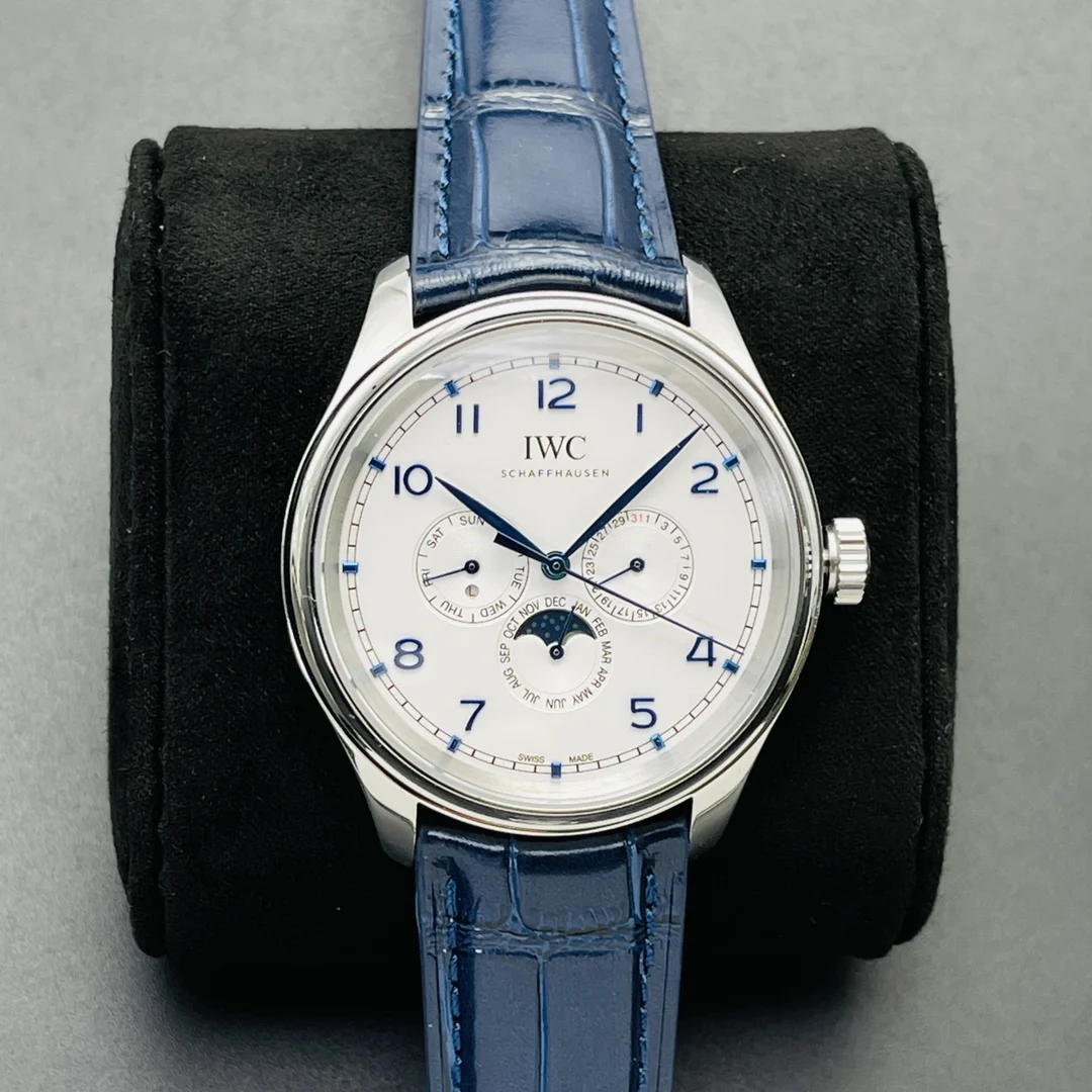 IWC Portugieser Perpetual Calendar 42.4mm — photographed off the sweep