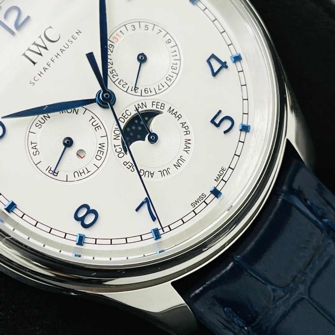IWC Portugieser Perpetual Calendar 42.4mm — photographed off the sweep
