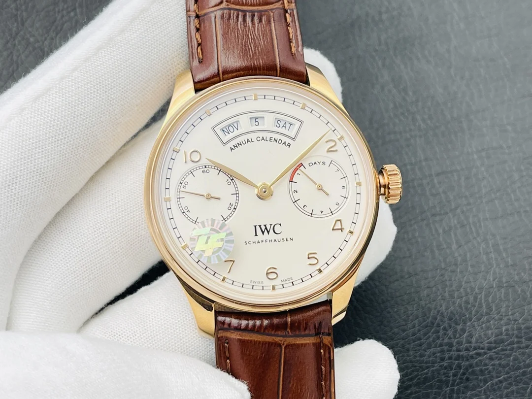IWC Portugieser Perpetual Calendar 44mm — photographed off the sweep