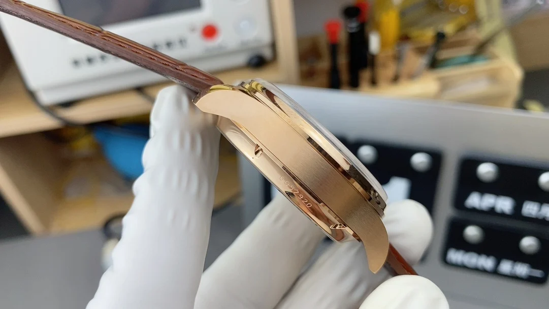 IWC Portugieser Perpetual Calendar Rose Gold — photographed off the sweep