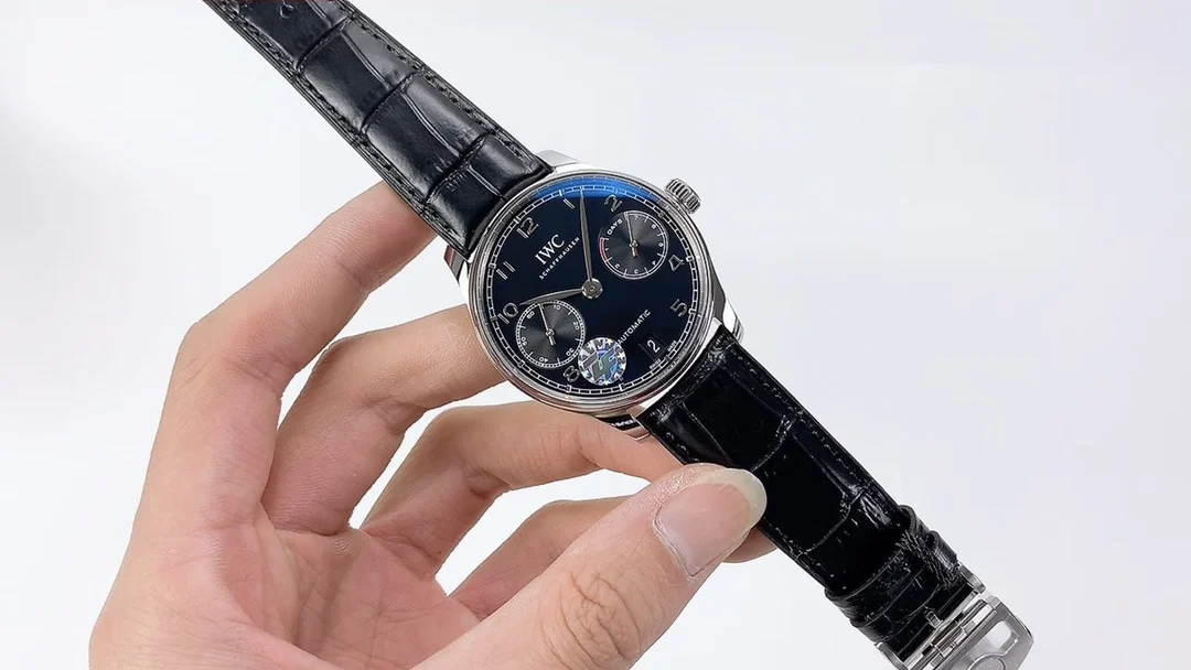 IWC Portugieser Steel IW500703 42mm — photographed off the sweep