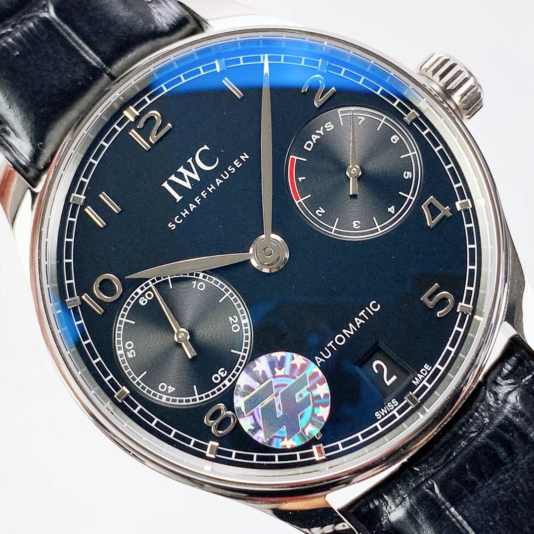 IWC Portugieser Steel IW500703 42mm — photographed off the sweep