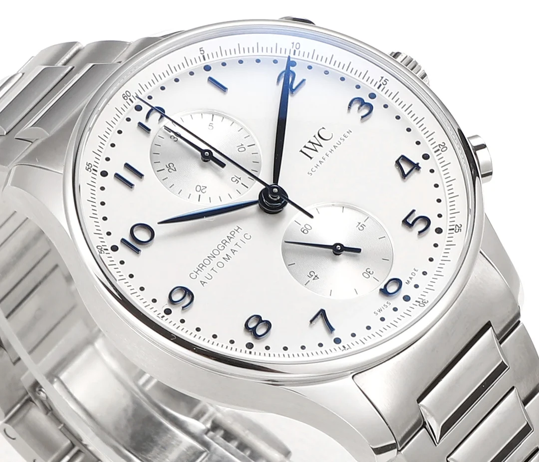 IWC Portugieser Steel — photographed off the sweep